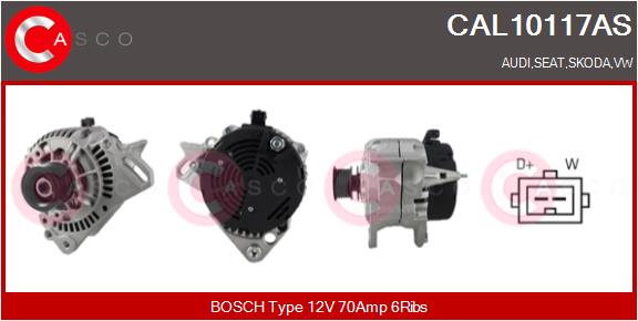 Alternatore - CAL10117AS CASCO