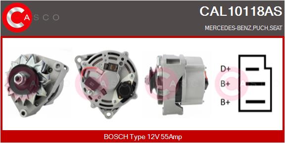 Alternator - CAL10118AS CASCO