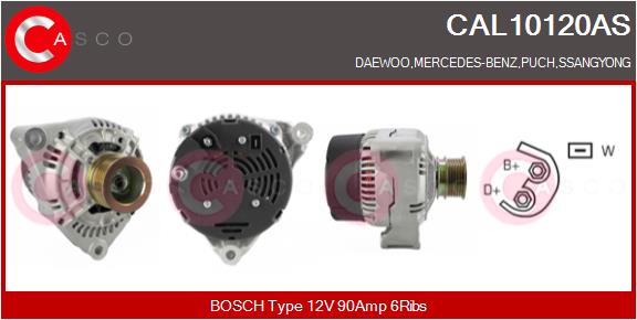 Alternator - CAL10120AS CASCO