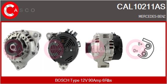 Alternatore - CAL10211AS CASCO