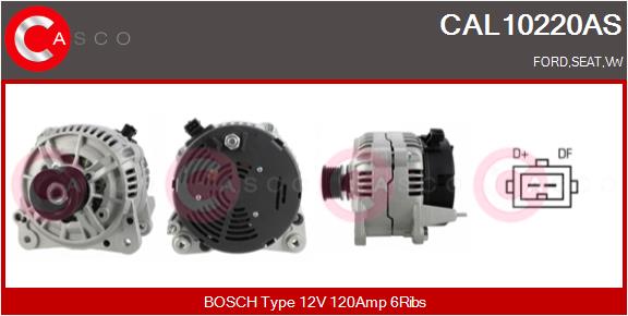 Alternatore - CAL10220AS CASCO