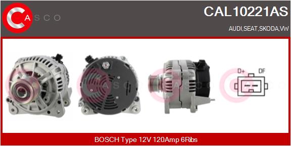 Alternatore - CAL10221AS CASCO