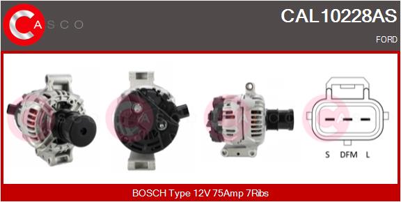 Alternator - CAL10228AS CASCO