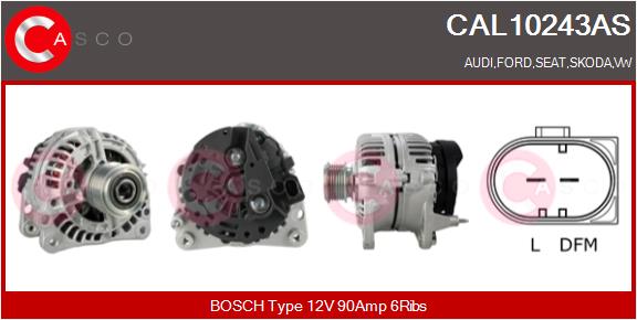 Alternator - CAL10243AS CASCO