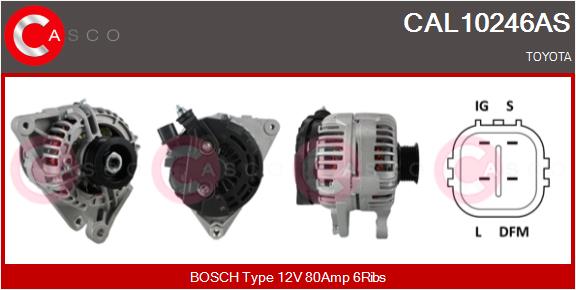 Alternator - CAL10246AS CASCO