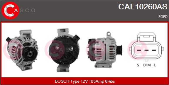 Alternator - CAL10260AS CASCO