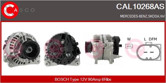 Alternatore - CAL10268AS CASCO