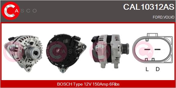 Alternator - CAL10312AS CASCO