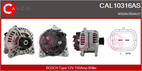 Alternatore - CAL10316AS CASCO