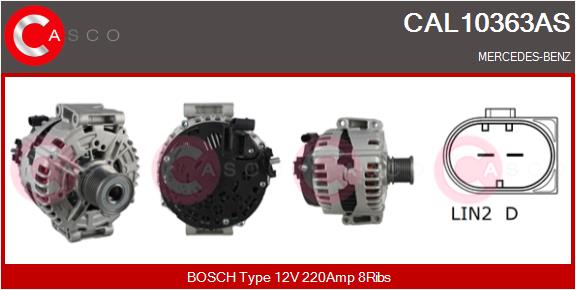Alternator - CAL10363AS CASCO