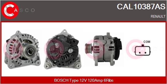 Alternator - CAL10387AS CASCO