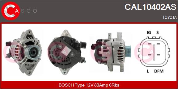 Alternatore - CAL10402AS CASCO