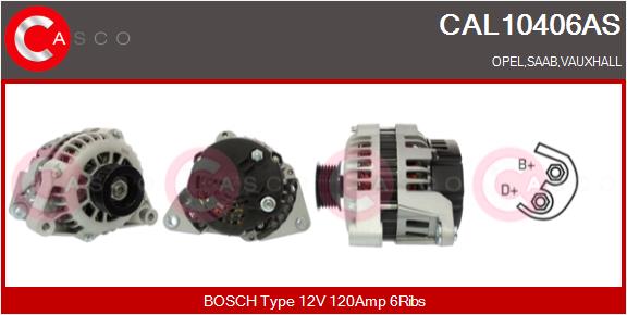 Alternatore - CAL10406AS CASCO