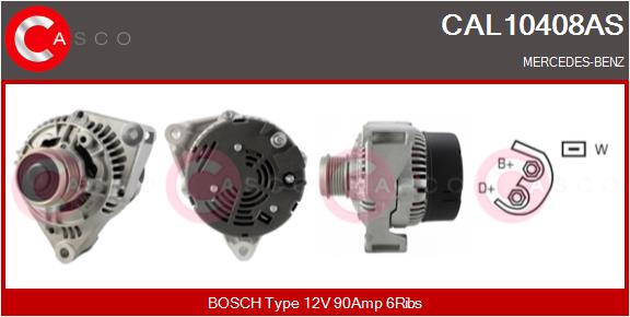 Alternator - CAL10408AS CASCO