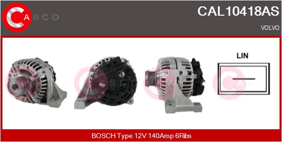 Alternator - CAL10418AS CASCO