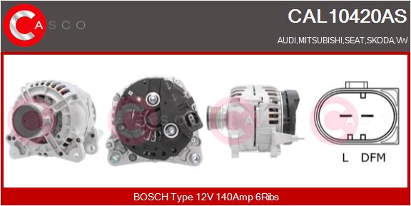Alternator - CAL10420AS CASCO