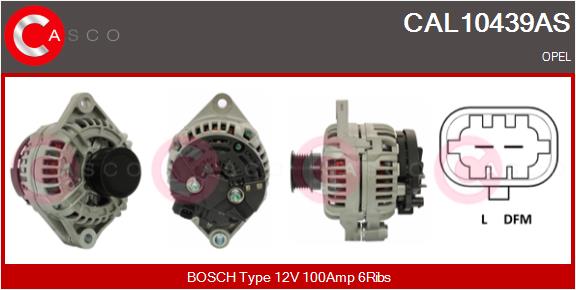 Генератор - CAL10439AS CASCO