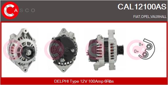 Alternator - CAL12100AS CASCO