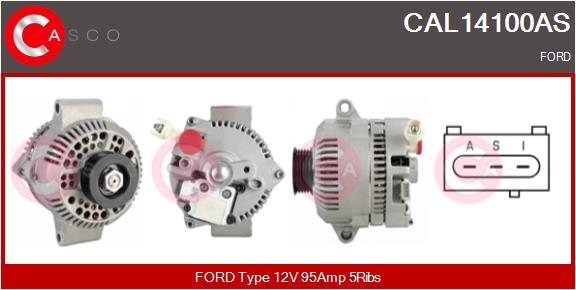 Alternator - CAL14100AS CASCO