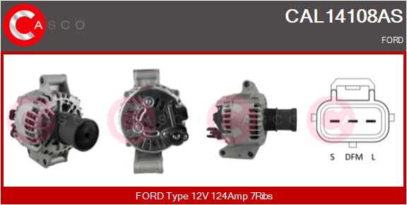 Alternator - CAL14108AS CASCO