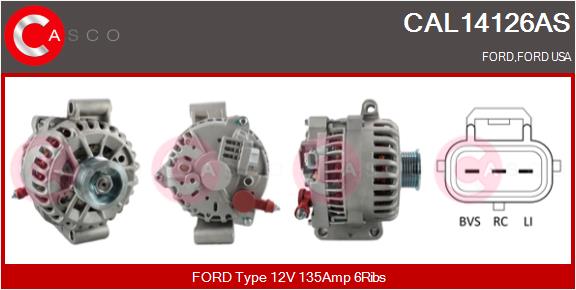 Alternator - CAL14126AS CASCO