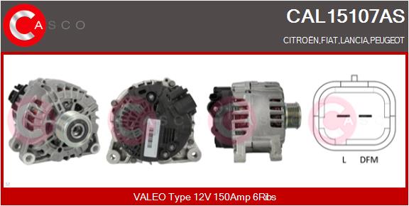 Alternator - CAL15107AS CASCO