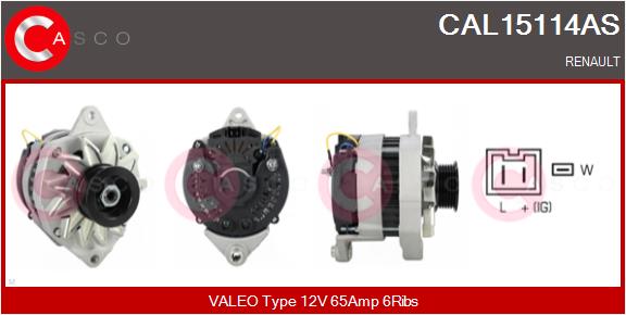 Alternatore - CAL15114AS CASCO