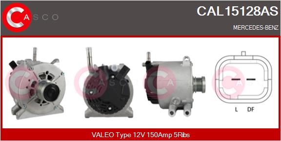 Alternatore - CAL15128AS CASCO