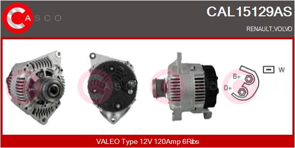 Alternatore - CAL15129AS CASCO
