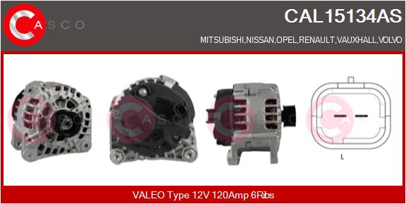 Alternatore - CAL15134AS CASCO