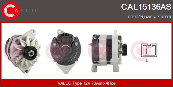 Alternator - CAL15136AS CASCO
