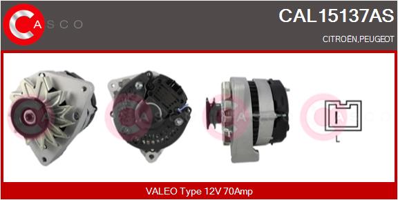 Alternatore - CAL15137AS CASCO