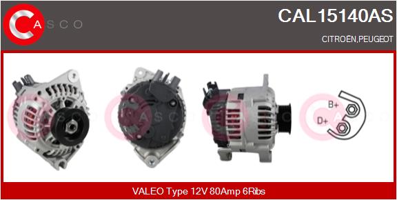 Alternatore - CAL15140AS CASCO