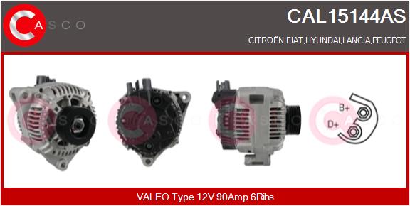 Alternator - CAL15144AS CASCO