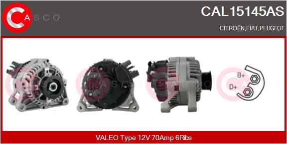 Alternator - CAL15145AS CASCO