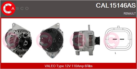 Alternatore - CAL15146AS CASCO