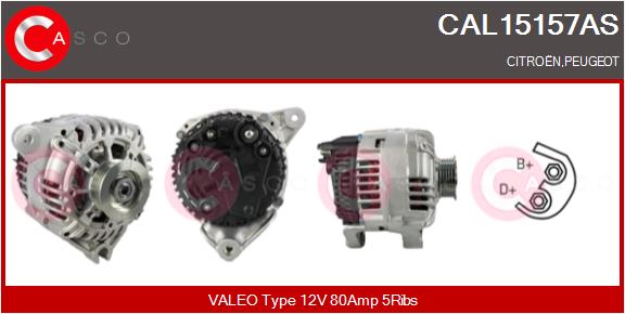 Alternatore - CAL15157AS CASCO