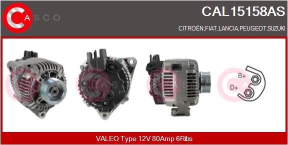 Alternator - CAL15158AS CASCO