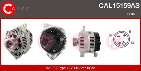 Alternator - CAL15159AS CASCO