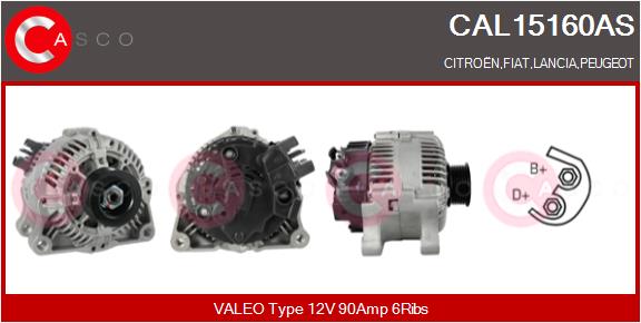 Alternator - CAL15160AS CASCO