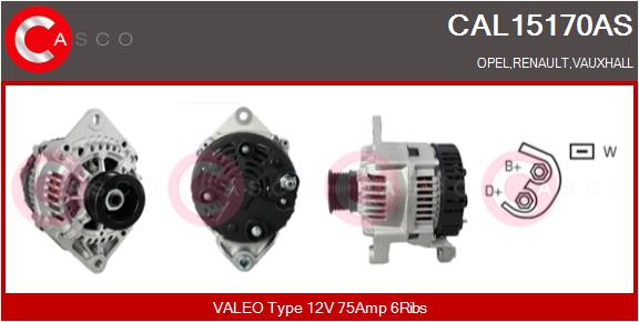 Alternatore - CAL15170AS CASCO