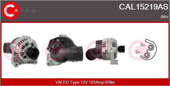 Alternator - CAL15219AS CASCO