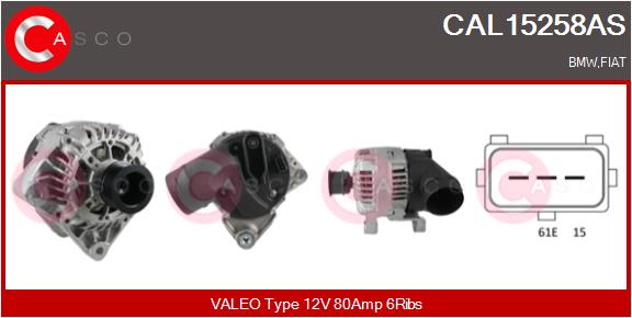 Генератор - CAL15258AS CASCO