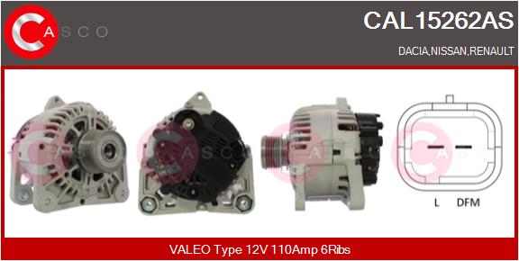Alternatore - CAL15262AS CASCO