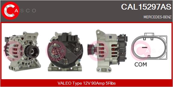 Alternator - CAL15297AS CASCO