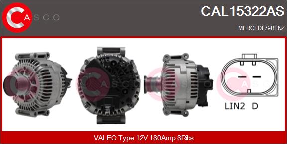 Alternator - CAL15322AS CASCO