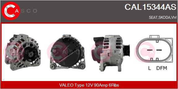 Alternator - CAL15344AS CASCO