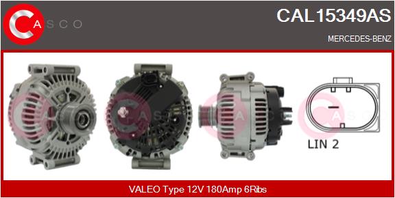 Alternator - CAL15349AS CASCO