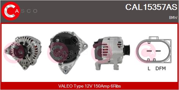 Alternatore - CAL15357AS CASCO