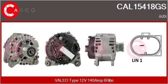 Alternator - CAL15418GS CASCO